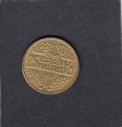 Beschrijving: 25 Piastres TREE